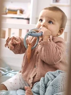 Anneaux De Dentition En Bois Et Silicone Multicolor - Vertbaudet -Buki France Shop anneaux de dentition en bois et silicone 2