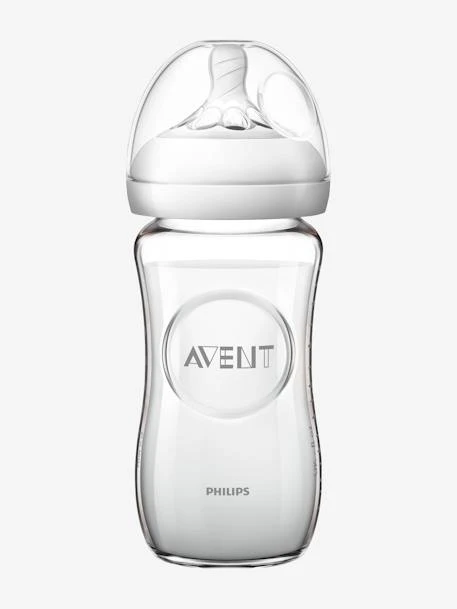 Biberon Verre 240 Ml Philips AVENT Natural Sans BPA Transparent - Philips Avent 2 Biberon Verre 240 Ml Philips AVENT Natural Sans BPA Transparent - Philips Avent – Image 2
