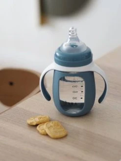 Biberon/tasse D'apprentissage 2 En 1 BEABA En Verre (210 Ml) Rose - Beaba -Buki France Shop biberontasse dapprentissage 2 en 1 beaba en verre 210 ml 2