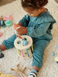 Boîte à Formes Cylindre En Bois FSC® Multicolore - Vertbaudet -Buki France Shop boite a formes cylindre en bois fsc 2