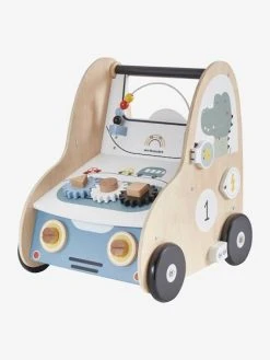 Chariot De Marche Avec Freins EN VOITURE SIMON En Bois FSC® Multicolore - Vertbaudet