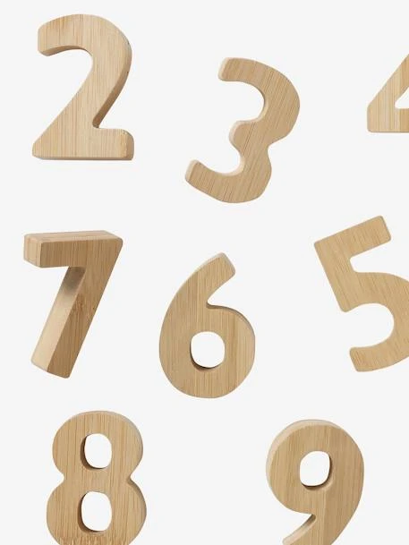 Chiffres En Bambou Beige - Vertbaudet 3 Chiffres En Bambou Beige - Vertbaudet – Image 3