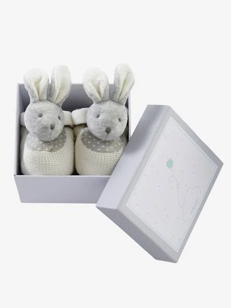 Coffret Chaussons Lapinou. Beige - Vertbaudet 3 Coffret Chaussons Lapinou. Beige - Vertbaudet – Image 3