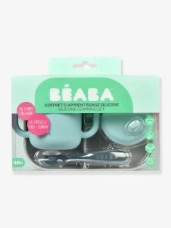 Coffret D’apprentissage 3 Pièces BEABA En Silicone Rose - Beaba -Buki France Shop coffret dapprentissage 3 pieces beaba en silicone 5