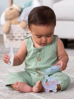 Coffret De 3 Anneaux De Dentition Cristal - INFANTINO Blanc - Infantino -Buki France Shop coffret de 3 anneaux de dentition cristal infantino 3