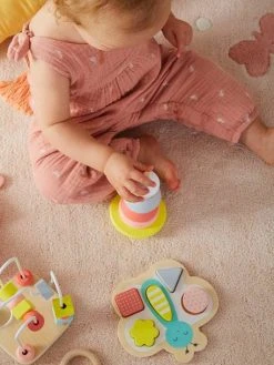 Coffret De 3 Jeux D'éveil En Bois FSC® Multicolore - Vertbaudet -Buki France Shop coffret de 3 jeux deveil en bois fsc 8