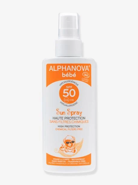 Crème Solaire Bio En Spray ALPHANOVA Bébé SPF50+ Blanc - Alphanova 1 Crème Solaire Bio En Spray ALPHANOVA Bébé SPF50+ Blanc - Alphanova