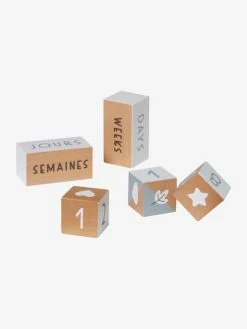 Cubes De L'âge Spécial Photos En Bois FSC® Multicolore - Vertbaudet