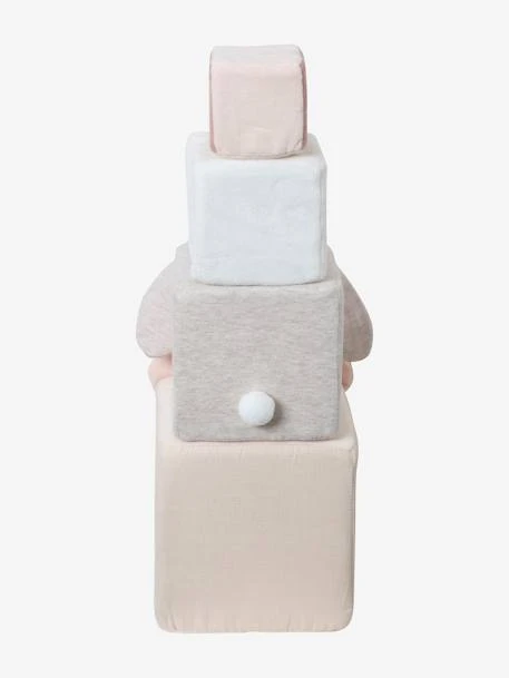 Cubes En Tissu GRENIER Beige - Vertbaudet 5 Cubes En Tissu GRENIER Beige - Vertbaudet – Image 5