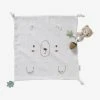 Doudou Carré + Hochet GREEN FOREST Multicolore - Vertbaudet