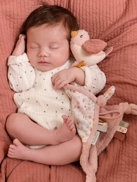 Doudou Carré Oiseau - Flowers & Butterflies - LITTLE DUTCH Rose Pâle - Little Dutch 3 Doudou Carré Oiseau - Flowers & Butterflies - LITTLE DUTCH Rose Pâle - Little Dutch – Image 3