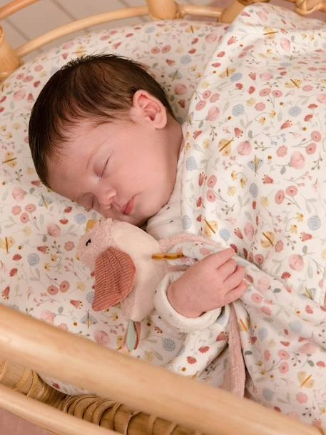 Doudou Carré Oiseau - Flowers & Butterflies - LITTLE DUTCH Rose Pâle - Little Dutch 4 Doudou Carré Oiseau - Flowers & Butterflies - LITTLE DUTCH Rose Pâle - Little Dutch – Image 4