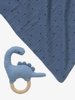 Doudou En Gaze De Coton + Hochet En Bois PETIT DINO Multicolore - Vertbaudet 11 Doudou En Gaze De Coton + Hochet En Bois PETIT DINO Multicolore - Vertbaudet -Buki France Shop doudou en gaze de coton hochet en bois petit dino 5