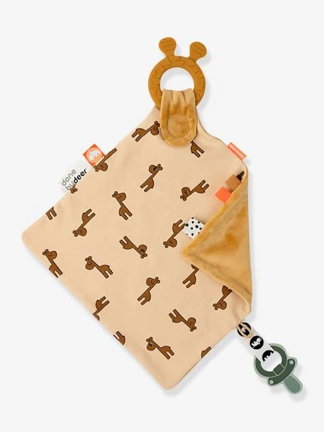 Doudou Plat Attache Sucette - DONE BY DEER Moutarde - Done By Deer 1 Doudou Plat Attache Sucette - DONE BY DEER Moutarde - Done By Deer