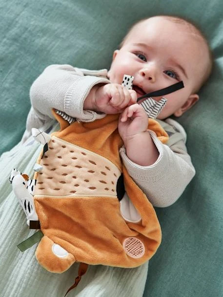 Doudou Plat Tanzanie Orange - Vertbaudet 2 Doudou Plat Tanzanie Orange - Vertbaudet – Image 2