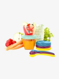 Ensemble De 12 Boîtes Hermétiques + 3 Cuillères Souples BABYMOOV Babybols Multi Set Multicolore - Babymoov -Buki France Shop ensemble de 12 boites hermetiques 3 cuilleres souples babymoov babybols multi set 4