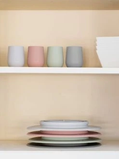 Gobelet D’apprentissage Avec Paille EZPZ Mini Cup En Silicone Rose Blush - EZPZ -Buki France Shop gobelet dapprentissage avec paille ezpz mini cup en silicone 3