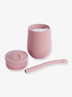 Gobelet D’apprentissage Avec Paille EZPZ Mini Cup En Silicone Rose Blush - EZPZ -Buki France Shop gobelet dapprentissage avec paille ezpz mini cup en silicone 5
