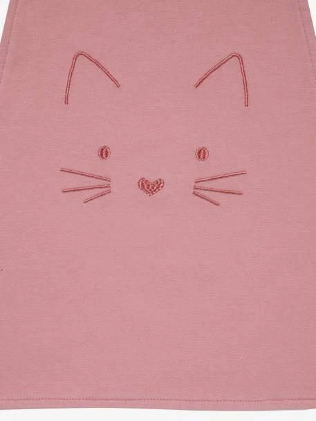 Grand Bavoir Brodé Animaux Rose Poudré/chat - Vertbaudet 3 Grand Bavoir Brodé Animaux Rose Poudré/chat - Vertbaudet – Image 3