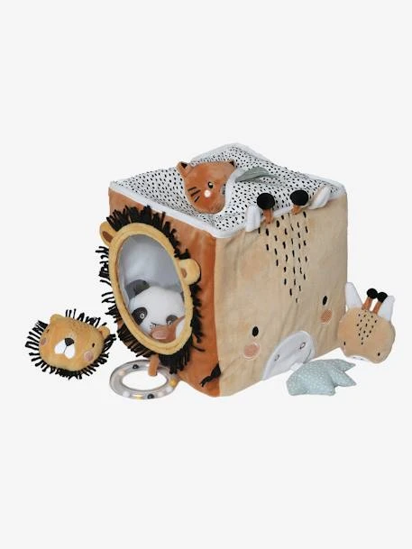 Grand Cube D'activités En Tissu TANZANIE Multicolore - Vertbaudet 2 Grand Cube D'activités En Tissu TANZANIE Multicolore - Vertbaudet – Image 2