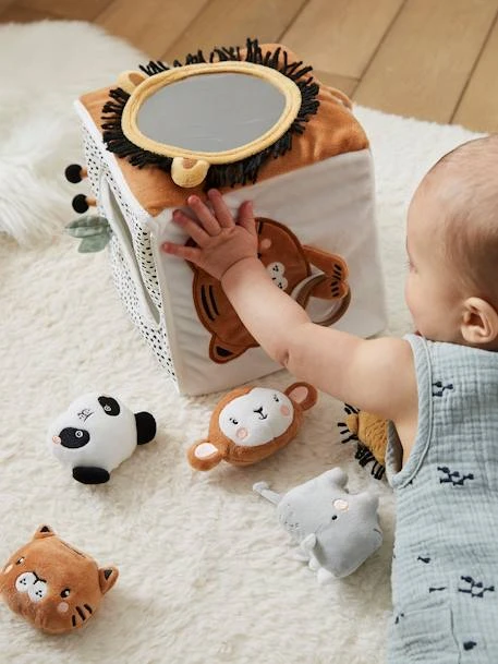 Grand Cube D'activités En Tissu TANZANIE Multicolore - Vertbaudet 6 Grand Cube D'activités En Tissu TANZANIE Multicolore - Vertbaudet – Image 6