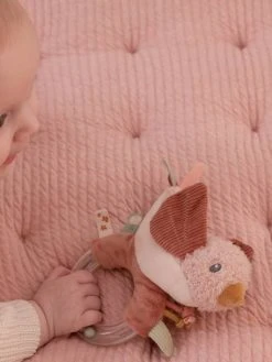 Hochet Oiseau Flowers - LITTLE DUTCH Rose Pâle - Little Dutch -Buki France Shop hochet oiseau flowers little dutch 2