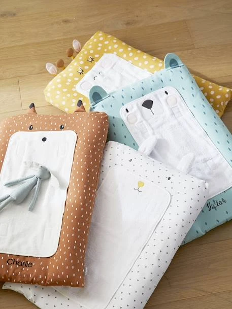 Housse De Matelas à Langer GIRAFE Ocre / Multicolore - Vertbaudet 3 Housse De Matelas à Langer GIRAFE Ocre / Multicolore - Vertbaudet – Image 3