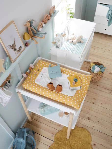 Housse De Matelas à Langer GIRAFE Ocre / Multicolore - Vertbaudet 4 Housse De Matelas à Langer GIRAFE Ocre / Multicolore - Vertbaudet – Image 4