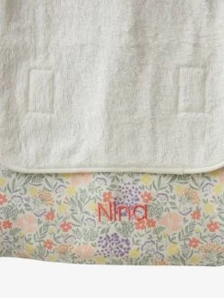 Housse De Matelas à Langer Personnalisable CHAMPÊTRE Blanc Imprimé - Vertbaudet -Buki France Shop housse de matelas a langer personnalisable champetre 3