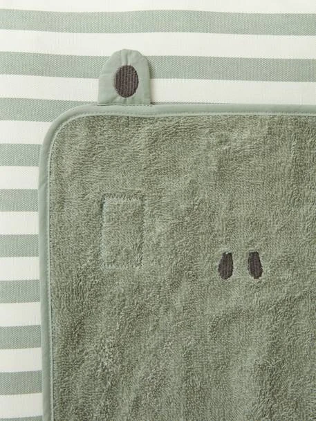 Housse Pour Matelas à Langer Personnalisable TREK Rayé Vert - Vertbaudet 5 Housse Pour Matelas à Langer Personnalisable TREK Rayé Vert - Vertbaudet – Image 5