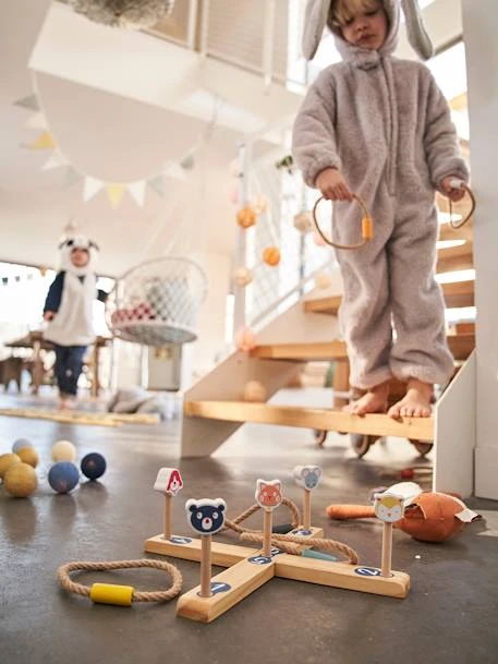 Jeu Des Anneaux En Bois FSC® Beige - Vertbaudet 4 Jeu Des Anneaux En Bois FSC® Beige - Vertbaudet – Image 4