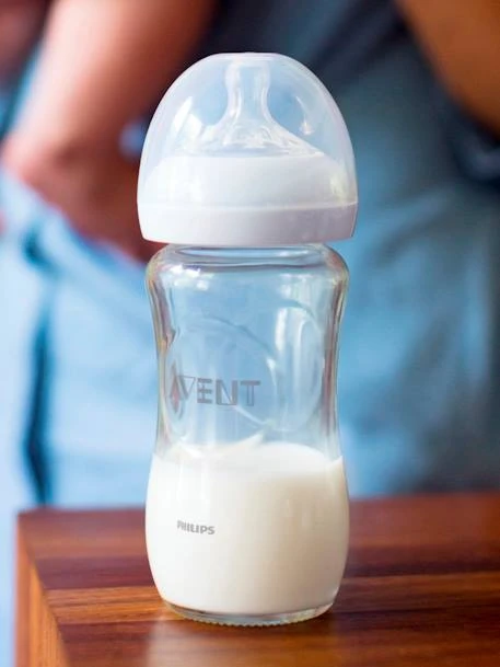 Kit Nouveau-né : 3 Biberons En Verre + Sucette Philips AVENT Natural Transparent - Philips Avent 2 Kit Nouveau-né : 3 Biberons En Verre + Sucette Philips AVENT Natural Transparent - Philips Avent – Image 2
