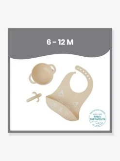 Kit Repas Silicone BABYMOOV First’Isy Beige (renard) - Babymoov -Buki France Shop kit repas silicone babymoov firstisy 2