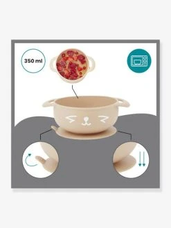 Kit Repas Silicone BABYMOOV First’Isy Beige (renard) - Babymoov -Buki France Shop kit repas silicone babymoov firstisy 5