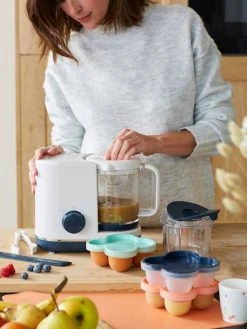 Les 2 Pots De Conservation En Silicone Vert/bleu - Vertbaudet -Buki France Shop les 2 pots de conservation en silicone 2