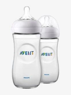 Lot De 2 Biberons 330 Ml Philips AVENT Natural Sans BPA Transparent - Philips Avent