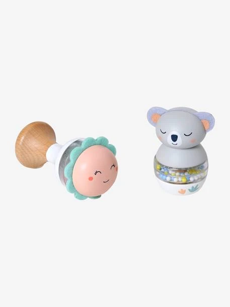 Lot De 2 Hochets En Bois FSC® Vert - Vertbaudet 2 Lot De 2 Hochets En Bois FSC® Vert - Vertbaudet – Image 2