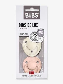 Lot De 2 Sucettes-tétines BIBS De Lux En Silicone Gris Fer + Bleu Layette - Bibs -Buki France Shop lot de 2 sucettes tetines bibs de lux en silicone 5