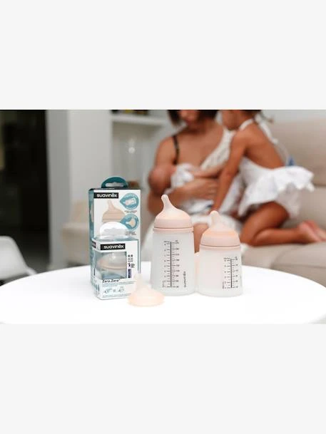Lot De 2 Tétines Débit Rapide (L) Pour Biberon Zerø.Zerø SUAVINEX Peau - Suavinex 4 Lot De 2 Tétines Débit Rapide (L) Pour Biberon Zerø.Zerø SUAVINEX Peau - Suavinex – Image 4