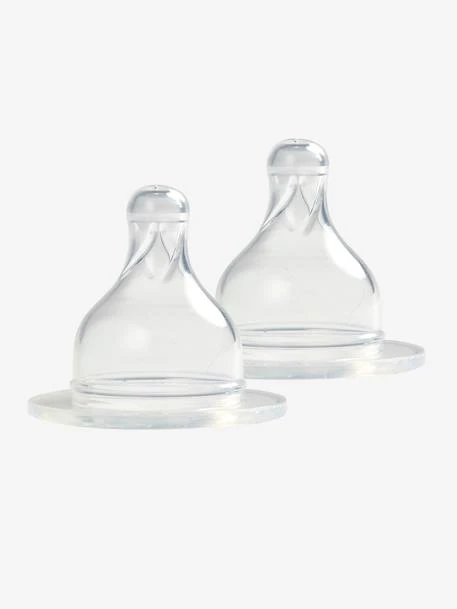 Lot De 2 Tétines Liquide épais Pour Biberons Verre Col Large BÉABA Transparent - Beaba 1 Lot De 2 Tétines Liquide épais Pour Biberons Verre Col Large BÉABA Transparent - Beaba