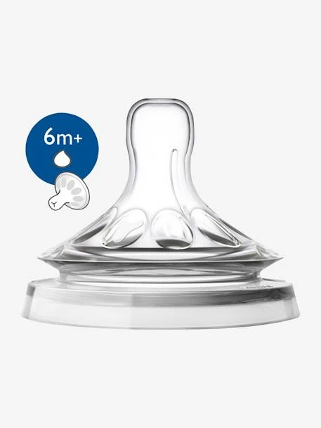 Lot De 2 Tétines Philips AVENT Natural à Débit Rapide, Dès 6 Mois Transparent - Philips Avent 2 Lot De 2 Tétines Philips AVENT Natural à Débit Rapide, Dès 6 Mois Transparent - Philips Avent – Image 2