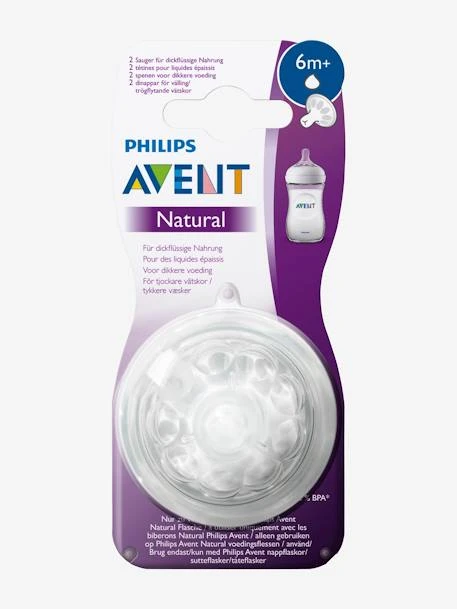 Lot De 2 Tétines Philips AVENT Natural à Débit Rapide, Dès 6 Mois Transparent - Philips Avent 3 Lot De 2 Tétines Philips AVENT Natural à Débit Rapide, Dès 6 Mois Transparent - Philips Avent – Image 3
