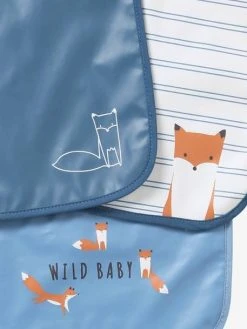 Lot De 3 Bavoirs Plastifiés Bleu - Vertbaudet -Buki France Shop lot de 3 bavoirs plastifies 4