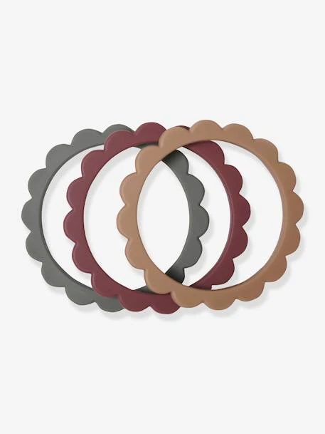 Lot De 3 Bracelets De Dentition Fleur - MUSHIE Vert - Mushie 3 Lot De 3 Bracelets De Dentition Fleur - MUSHIE Vert - Mushie – Image 3