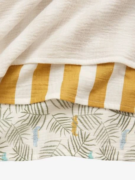 Lot De 3 Langes En Gaze De Coton TREK Oeko-Tex® Multicolore - Vertbaudet 4 Lot De 3 Langes En Gaze De Coton TREK Oeko-Tex® Multicolore - Vertbaudet – Image 4