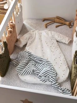 Lot De 3 Langes GREEN FOREST écru / Multicolore - Vertbaudet -Buki France Shop lot de 3 langes green forest 2