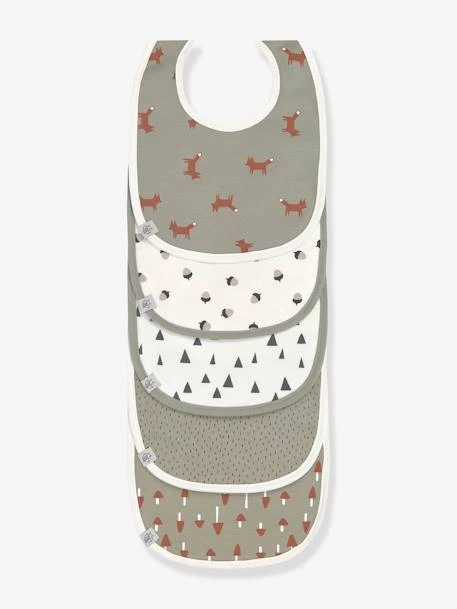 Lot De 5 Bavoirs Bébé LÄSSIG En Coton Biologique Lot De 5 Little Forest Renard - Lassig 6 Lot De 5 Bavoirs Bébé LÄSSIG En Coton Biologique Lot De 5 Little Forest Renard - Lassig – Image 6