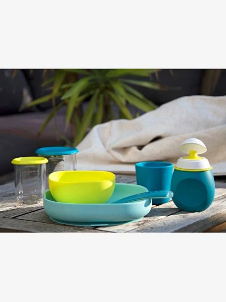 Lot De Gourdes Pour Compotes BEABA Babysqueez' 2 En 1 + Squeez'portion Blue - Beaba 2 Lot De Gourdes Pour Compotes BEABA Babysqueez' 2 En 1 + Squeez'portion Blue - Beaba – Image 2