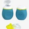Lot De Gourdes Pour Compotes BEABA Babysqueez' 2 En 1 + Squeez'portion Blue - Beaba