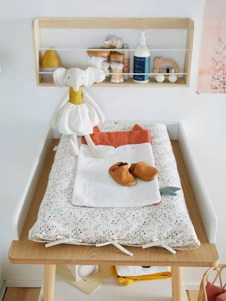 Matelas à Langer FLEURETTES Personnalisable Ecru / Multico - Vertbaudet 2 Matelas à Langer FLEURETTES Personnalisable Ecru / Multico - Vertbaudet – Image 2